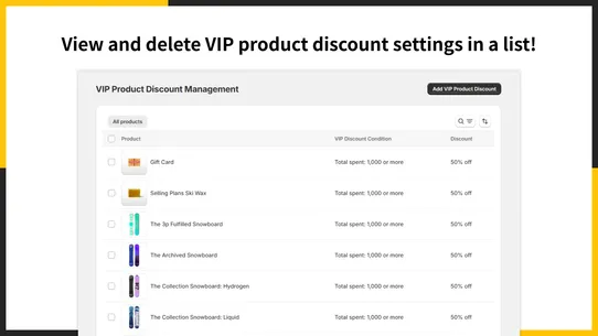 UR: VIP Product Discount｜Sales screenshot