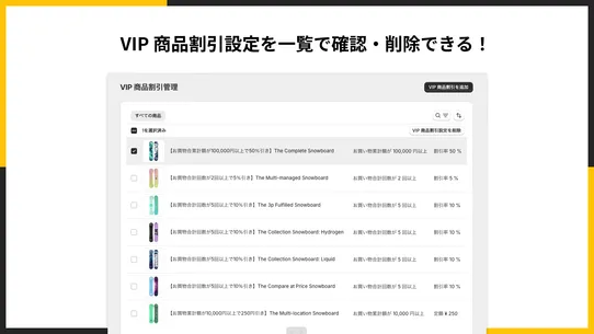 シンプルVIP会員商品割引｜お手軽VIP商品セール設定 screenshot