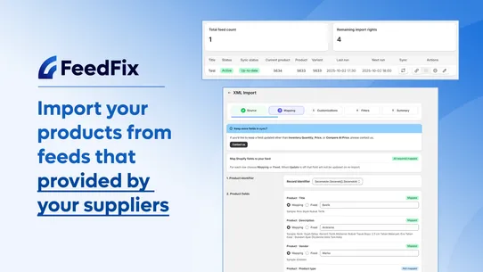 FeedFix | XML Import &amp; Export screenshot