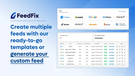 FeedFix | XML Import &amp; Export screenshot