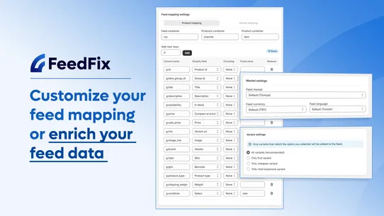 FeedFix | XML Import &amp; Export screenshot