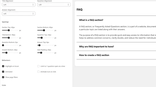 KiwiSprout FAQ Builder screenshot