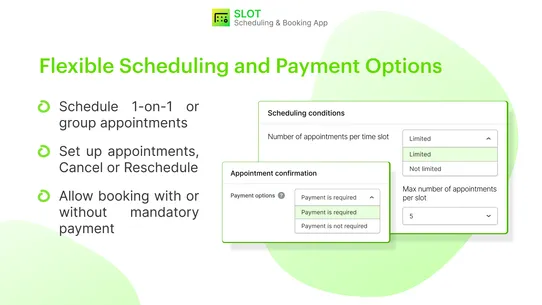 SLOT Scheduling &amp; Booking App screenshot