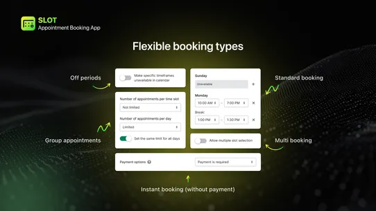 SLOT Scheduling &amp; Booking App screenshot