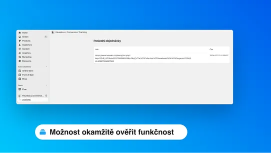 Heureka.cz Měření konverzí screenshot