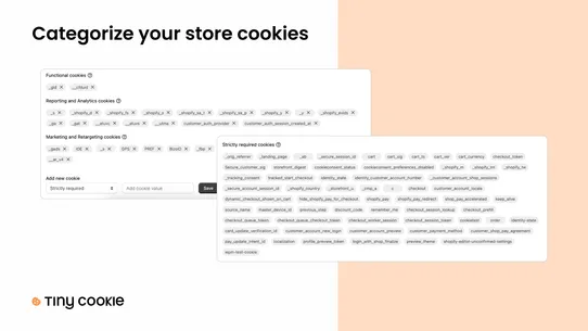 TinyCookie GDPR Cookies Banner screenshot