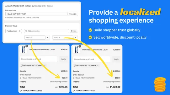 Pixoo Multi‑Currency Discounts screenshot