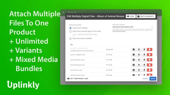 Uplinkly Digital Downloads screenshot