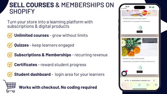 Inflowkit Courses &amp; Membership screenshot