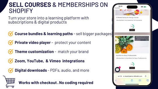 Inflowkit Courses &amp; Membership screenshot