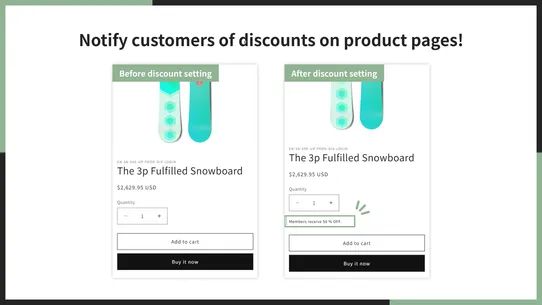 UR: Login Product Discount screenshot