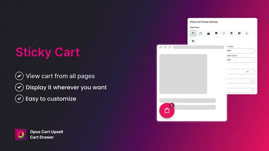 Opus Cart Upsell Cart Drawer screenshot