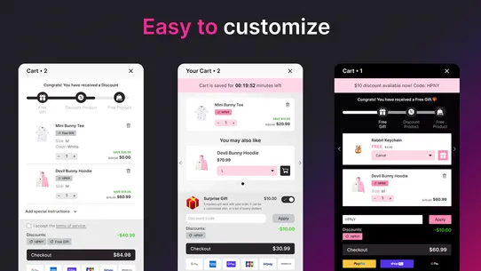 Opus Cart Upsell Cart Drawer screenshot