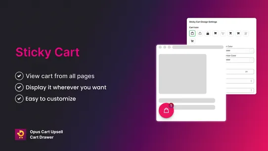 Opus Cart Upsell Cart Drawer screenshot