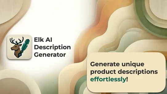 Elk AI Description Generator screenshot