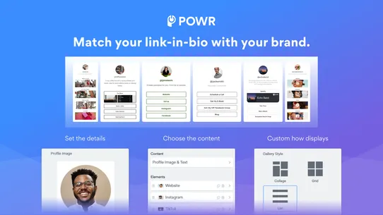 POWR | Link‑in‑Bio screenshot