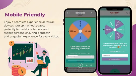 Spin Wheel Easy Discount Popup screenshot