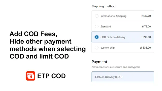 ETP COD ‑ Cash on Delivery screenshot