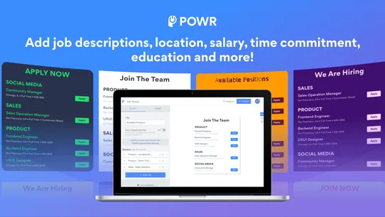 POWR: Job Posting Careers Page screenshot