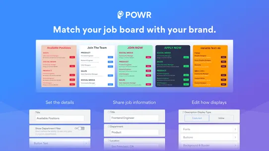 POWR: Job Posting Careers Page screenshot