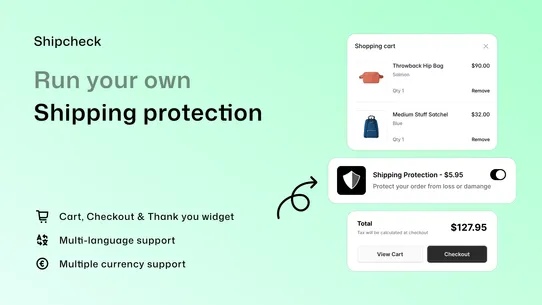 Shipping Protection —Shipcheck screenshot