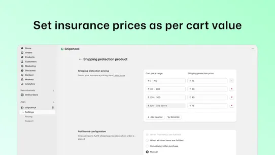 Shipping Protection —Shipcheck screenshot