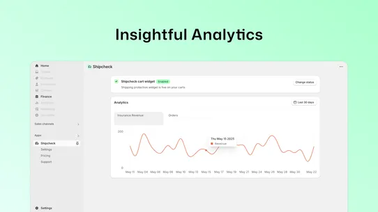Shipping Protection —Shipcheck screenshot