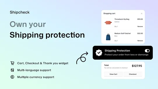 Shipping Protection —Shipcheck screenshot