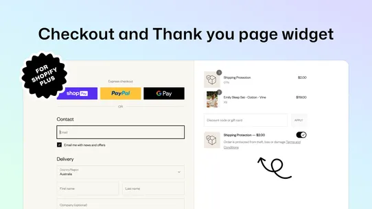 Shipping Protection —Shipcheck screenshot
