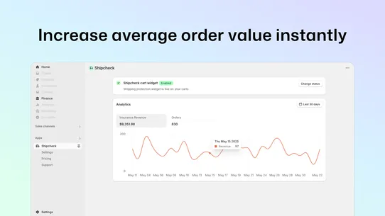 Shipping Protection —Shipcheck screenshot