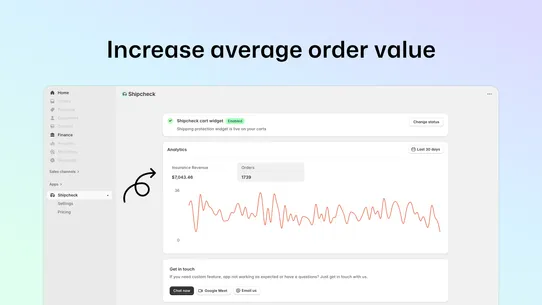 Shipping Protection —Shipcheck screenshot