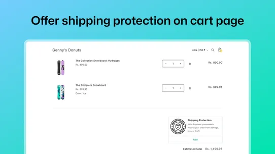 Shipping Protection Shipcheck screenshot