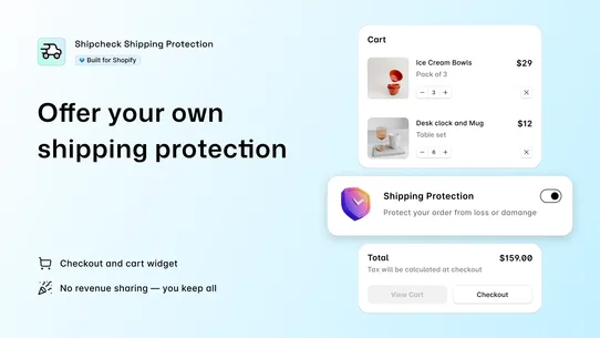 Shipping Protection —Shipcheck screenshot