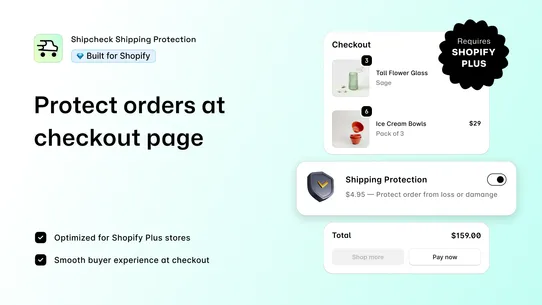 Shipping Protection —Shipcheck screenshot