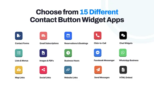 Contact Button ‑ Widget Apps screenshot