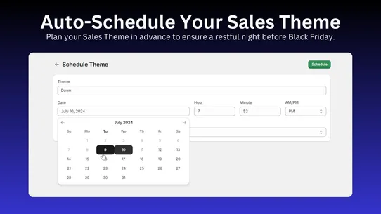 Theme Scheduler Pro ‑ Salesy screenshot