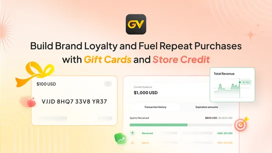 GV Gift Cards, Loyalty Program screenshot