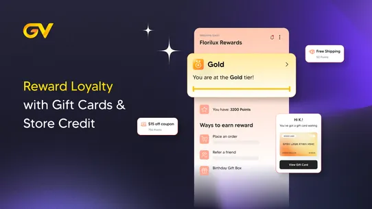 GV Gift Cards, Loyalty Program screenshot