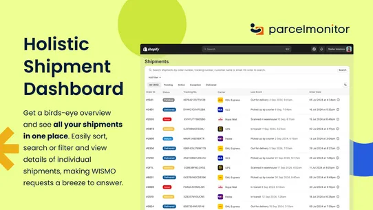 Parcel Monitor Track &amp; Notify screenshot