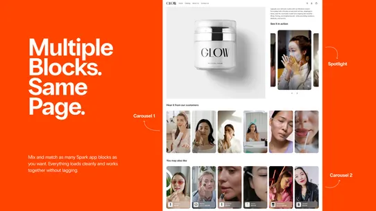Spark — UGC Video Carousel screenshot