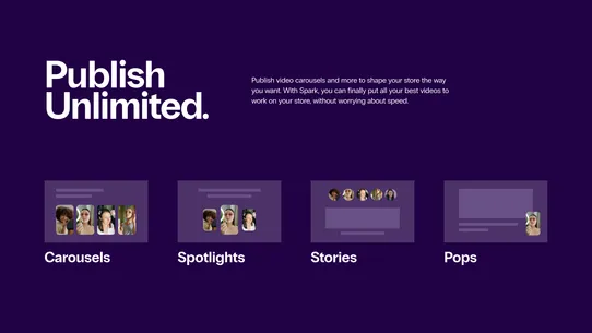 Spark — UGC Video Carousel screenshot