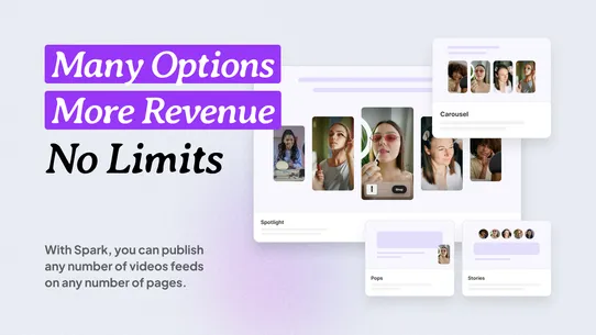 Spark — Reels Video Carousel screenshot