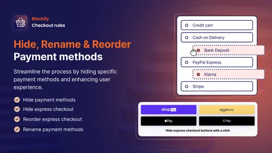 Blockify Checkout Rules &amp; COD screenshot
