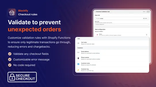Blockify Checkout Rules &amp; COD screenshot