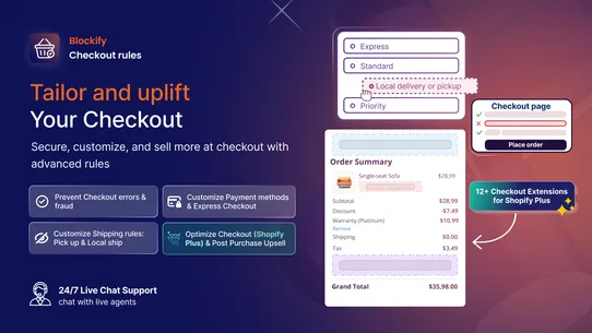 Blockify Checkout Rules Plus screenshot