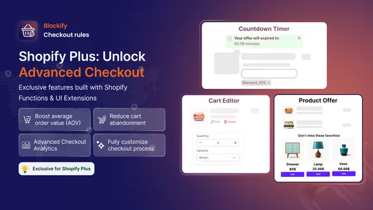Blockify Checkout Rules Plus screenshot