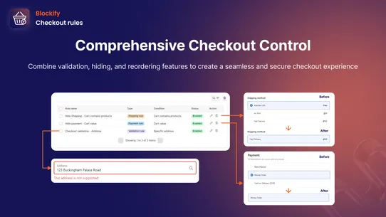 Blockify: Checkout Rules screenshot