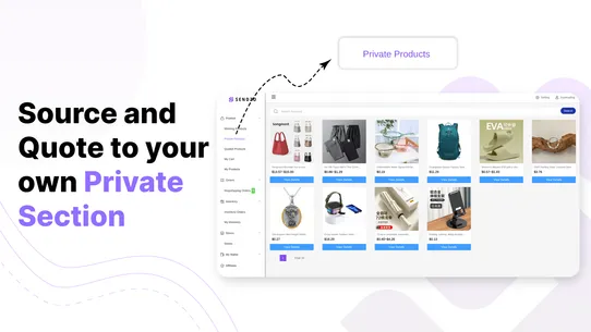 Sendzo‑Dropshipping &amp; Branding screenshot