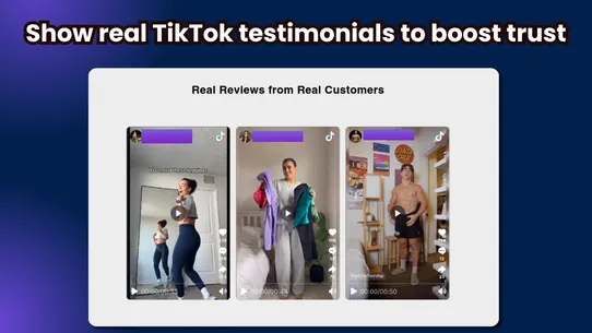 TikTok UGC Display screenshot