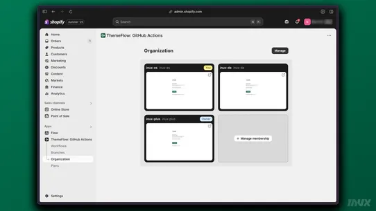 ThemeFlow: GitHub Actions screenshot